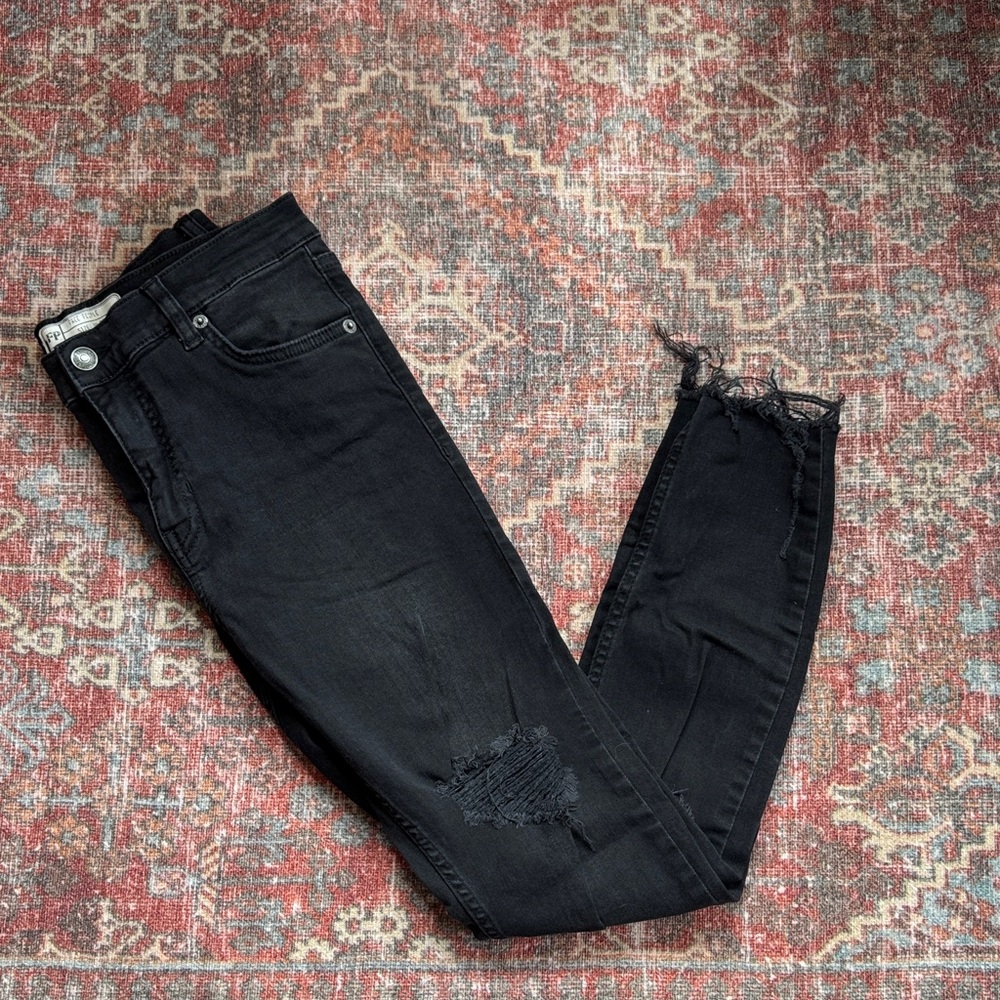 Free People Charcoal Skinny Jeans